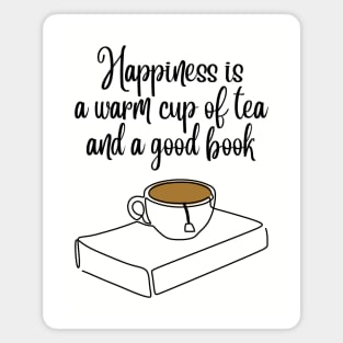 Tea and Books Magnet